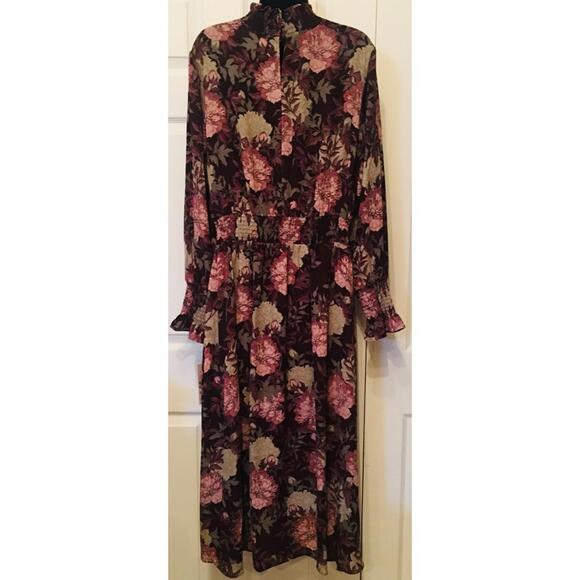 Nanette Lepore Floral Smocked High/Low Dress - Picture 10 of 11